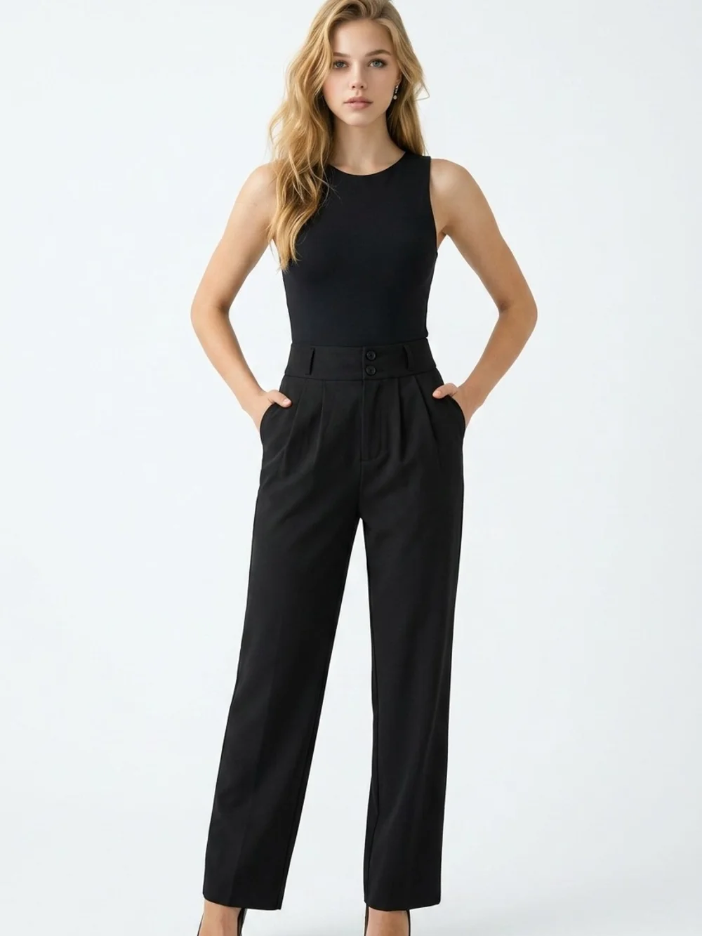 Halara FlexTM High Waisted Zipper Pocket Shirred Straight Leg Size Small - Picture 1 of 4